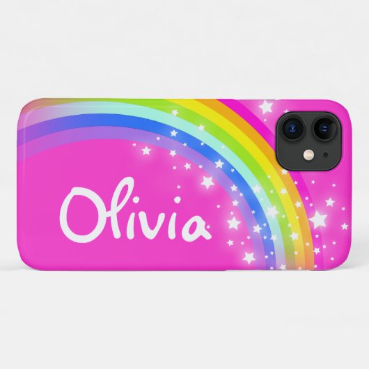 Coques Case-Mate iPhone Ciel rose arc-en-ciel (Dos (Horizontal))