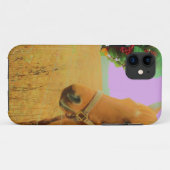 Coques Case-Mate iPhone Ciel rose rétro Cheval de Noël (Dos (Horizontal))