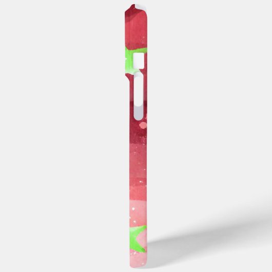 Coques Case-Mate iPhone ciel rouge avec étoiles (Verso / Gauche)