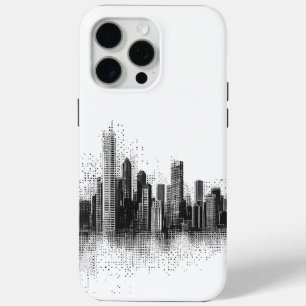 Coque iPhone 15 Pro Max Ciel urbain noir