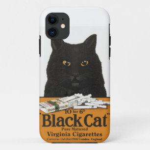 Coques Pour iPhone Cigarettes vintages de la Virginie de chat noir