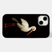 Coques Case-Mate iPhone Cigogne gracieuse Black 4 Luxe iPhone 14 Mate (Verso (horizontal))