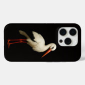 Coques Case-Mate iPhone Cigogne gracieuse Black 4 Luxe iPhone 15 Pro Mate (Verso (horizontal))