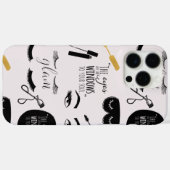 Coques Case-Mate iPhone Cils Noir Or Glam Anniversaire (Verso (horizontal))