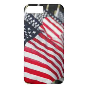 Coques Pour iPhone Cimetière militaire historique avec drapeaux améri