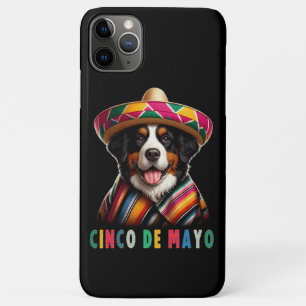 Case-Mate iPhone Case Cinco De Mayo Chien Bernese avec Poncho Et Sombrer