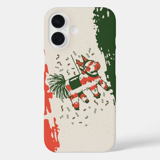 Coques Case-Mate iPhone Cinco de Mayo Piñata Fiesta - Drapeau mexicain (Verso)