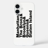 Coques Case-Mate iPhone Cinq Boroughs ~ New York (Verso)