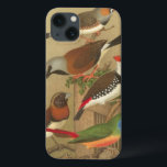 iPhone 13 Case Cinq oiseaux de compagnie colorés perchés sur une<br><div class="desc">L'art de Cassel Plakater est très distinctif. Ce tableau de cinq oiseaux tropicaux est coloré et conviendra à tout amateur d'avifaune. Choisissez cette illustration dès aujourd'hui sur votre produit.</div>
