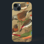 iPhone 13 Case Cinq oiseaux de compagnie colorés perchés sur une<br><div class="desc">L'art de Cassel Plakater est très distinctif. Ce tableau de cinq oiseaux tropicaux est coloré et conviendra à tout amateur d'avifaune. Choisissez cette illustration dès aujourd'hui sur votre produit.</div>