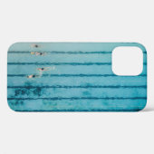 Coques Case-Mate iPhone Cinq personnes nageant dans la piscine (Verso (horizontal))