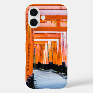 Coques iPhone 16 Cinquante nuances d'orange - Senbon Torii, Kyoto