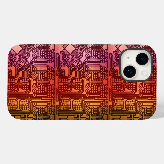 Coques Case-Mate iPhone Circuit de Steampunk (Verso (horizontal))