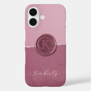 Coques iPhone 16 Cire à cacheter personnalisée