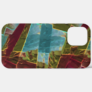 Case-Mate iPhone Case cire sculptée à l'aspect Brown et bleu