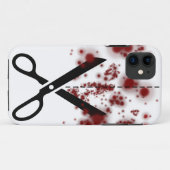 Coques Case-Mate iPhone Ciseaux sanglants (Dos (Horizontal))