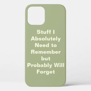 Case-Mate iPhone Case Citation amusante pour les gens oublieux
