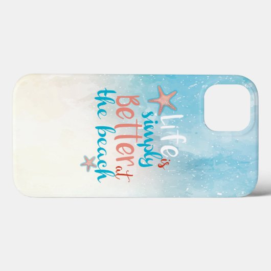 Coques Case-Mate iPhone Citation Art Plage (Verso (horizontal))