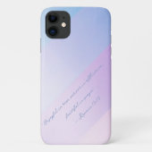 Coques Case-Mate iPhone Citation biblique Pastel Blue Rose Calligraphy (Dos)