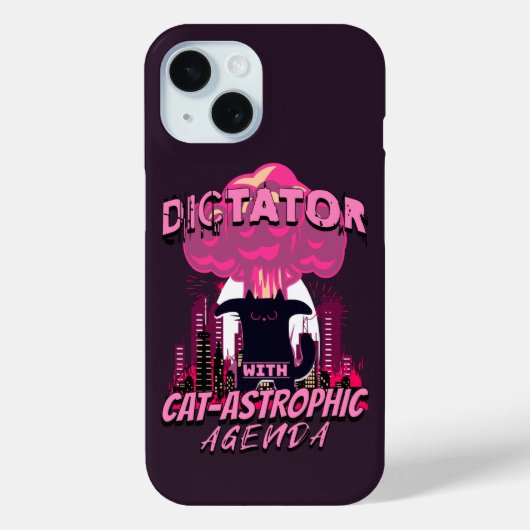 Coques Case-Mate iPhone Citation Catastrophique Funny Angry Cat (Verso)