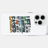 Coques Case-Mate iPhone Citation D'Algorithme D'IA - La Vie Est Plus Facil (Verso (horizontal))