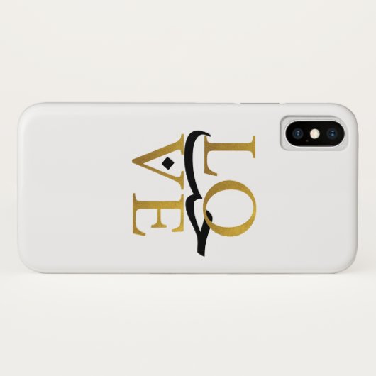 Coques Case-Mate iPhone Citation d'amour avec l'arabe (Dos (Horizontal))