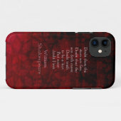 Coques Case-Mate iPhone Citation d'amour célèbre William Shakespeare (Dos (Horizontal))