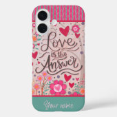 Coques Case-Mate iPhone Citation d'amour tendance moderne Coeurs Inspiriti (Verso)