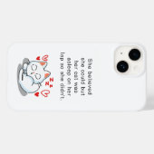 Coques Case-Mate iPhone Citation De Chat Dormir Mignonne Pour Les Amoureux (Verso (horizontal))