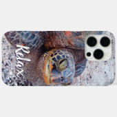 Coques Case-Mate iPhone Citation de détente Hawaii Honu Sea Turtle Gros pl (Verso (horizontal))