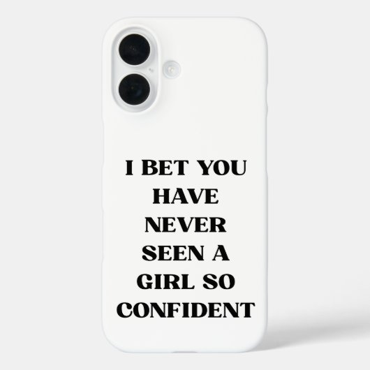 Coques Case-Mate iPhone Citation de fille audacieuse et confiante – Fémini (Verso)