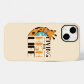 Coques Case-Mate iPhone Citation de girafe amusante (Verso (horizontal))