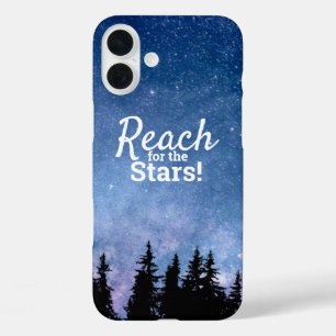 Coques iPhone 16 Plus Citation de motivation Atteindre les Étoiles Ciel 
