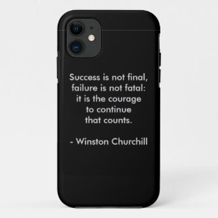 Etui iPhone Case-Mate Citation de Winston Churchill ; succès
