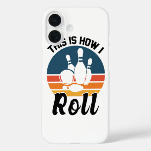 Coques iPhone 16 Citation d'équipe de sport de bowling rétro vintag