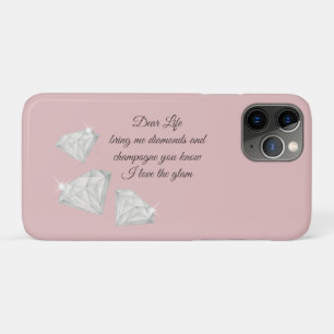 Case-Mate iPhone Case Citation Diamants & Champagne – Édition Cher La Vi