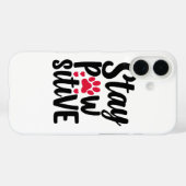 Coques Case-Mate iPhone Citation drôle d'empreinte de patte d'animal de co (Verso (horizontal))