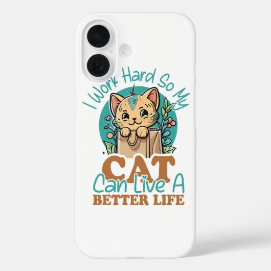 Coques Case-Mate iPhone Citation drôle pour amateur de chat Graphique de c (Verso)