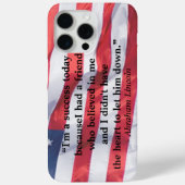 Coques Case-Mate iPhone Citation du président Abraham Lincoln sur le succè (Verso)