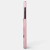Coques Case-Mate iPhone Citation esthétique rose moderne que j'ai choisie (Dos/Gauche)