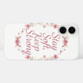 Coques Case-Mate iPhone Citation Féminine Inspirante de Force (Verso (horizontal))