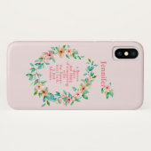 Coques Case-Mate iPhone Citation Fleur Tropicale Couronne Florale (Dos (Horizontal))