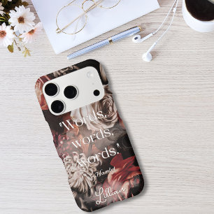 Coques iPhone 16 Pro Citation Florale Baroque Vintage Moderne Élégante