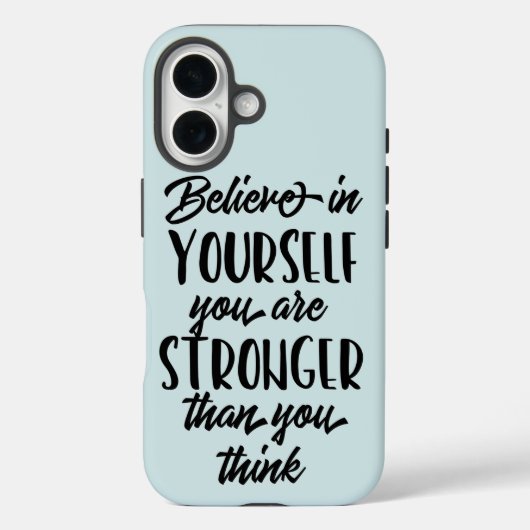 Coques Case-Mate iPhone Citation inspirante Croyez en vous-même (Verso)