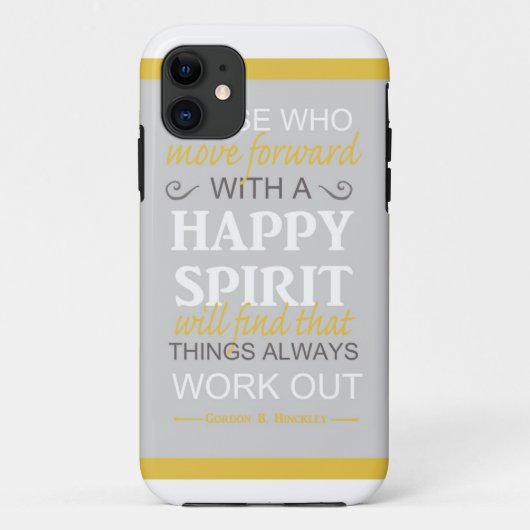Coques Case-Mate iPhone citation inspirante de gordon b hinckley lds (Dos)