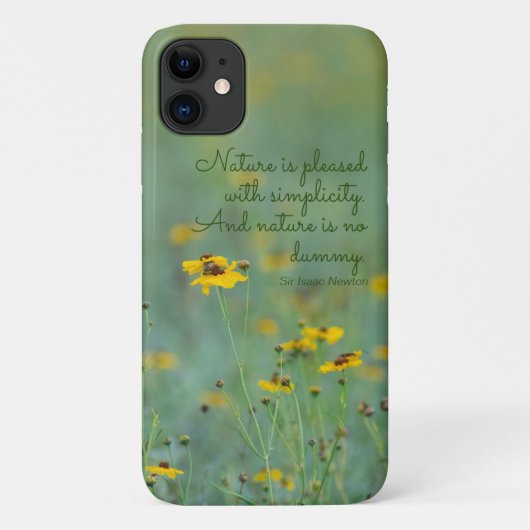 Coques Case-Mate iPhone Citation inspirante Fleur sauvage jaune (Dos)