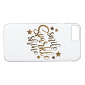 Coques Case-Mate iPhone Citation Inspirante Smile Sparkle (Dos (Horizontal))