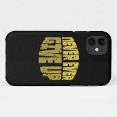 Coques Case-Mate iPhone Citation Inspirationnelle - N'abandonnez Jamais (Dos (Horizontal))