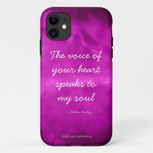 Coques Case-Mate iPhone Citation iPhone Âme sœur à l'aquarelle violette ro (Dos)