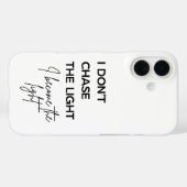 Coques Case-Mate iPhone Citation Je Ne Poursuis Pas La Lumière Je Deviens (Verso (horizontal))